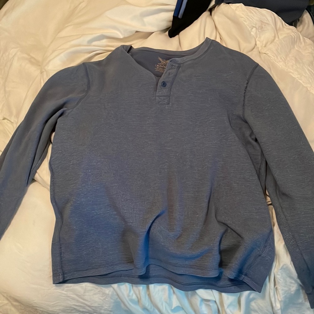 Faded Glory, blue thermal long sleeve, size XL